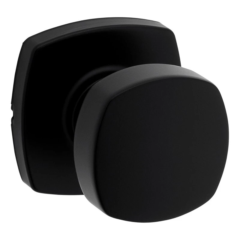Prague Matte Black Passage Door Knob For Interior Use - Model 9ga1010-154