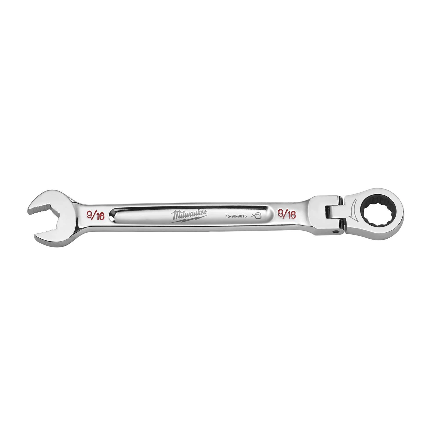 9/16 In. X 9/16 In. 12 Point Sae Flex Head Combination Wrench 7.8 In. L