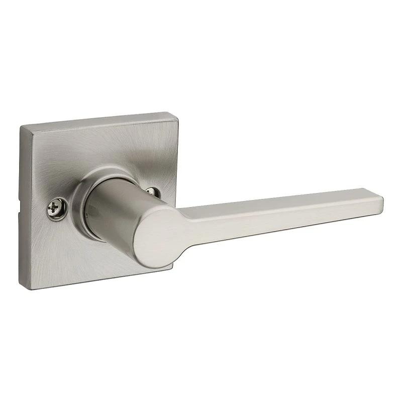 Lever Door Dummy Handle Set, Square Design, Satin Nickel Finish, Model 9sl70000-055