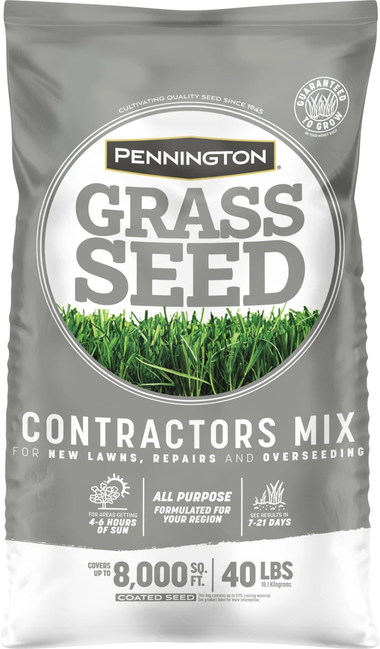 Contractors Mix Grass Seed, 40 Lb Bag For Southern Us Lawns