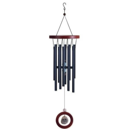 086251 - 28 Inch Navy Peace Stone Wind Chime