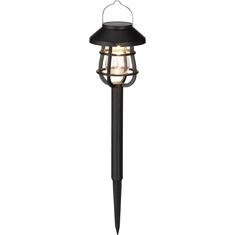 Living Accents Black Solar Powered 0.06 W LED Pathway Light 1 pk