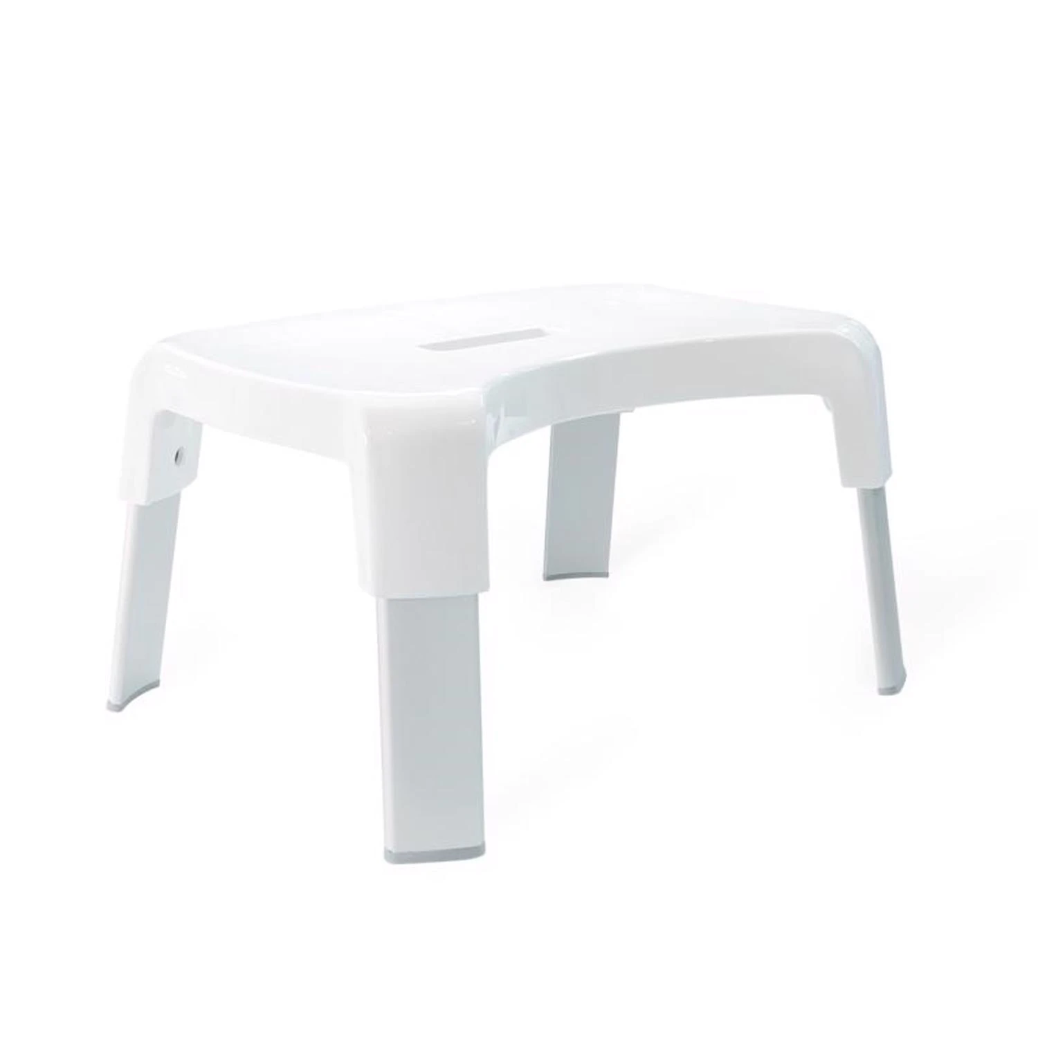 White Plastic Toilet Stool - Multi-purpose Bathroom Foot Stool