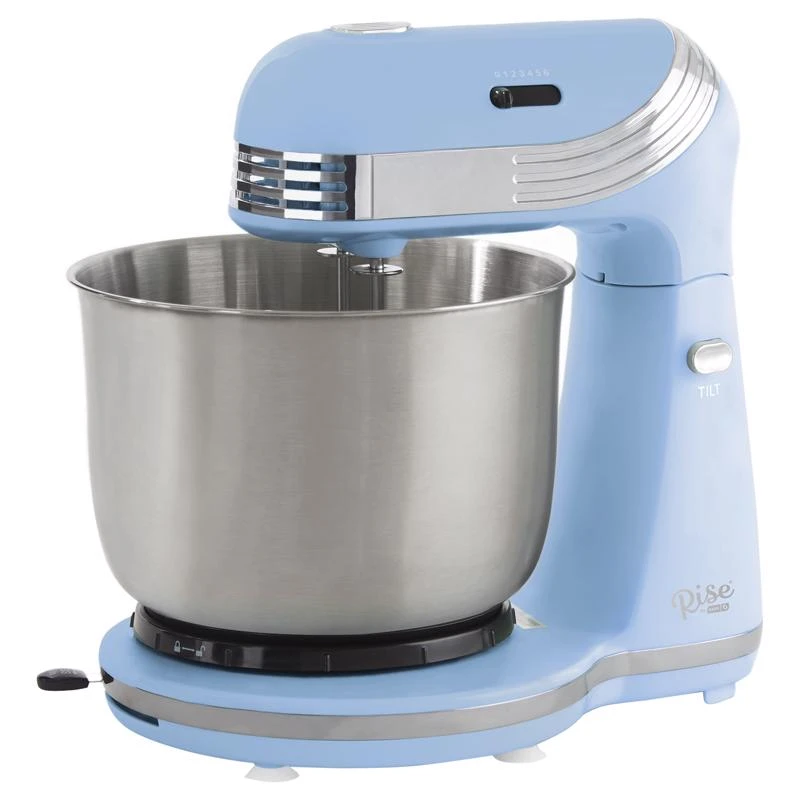 Aqua Sky 3 Quart Capacity 6 Speed Stand Mixer With Attachments