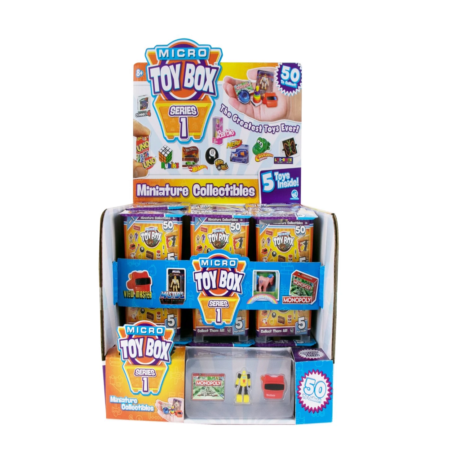 Micro Toy Box Multicolored With 5 Collectible Miniature Toys
