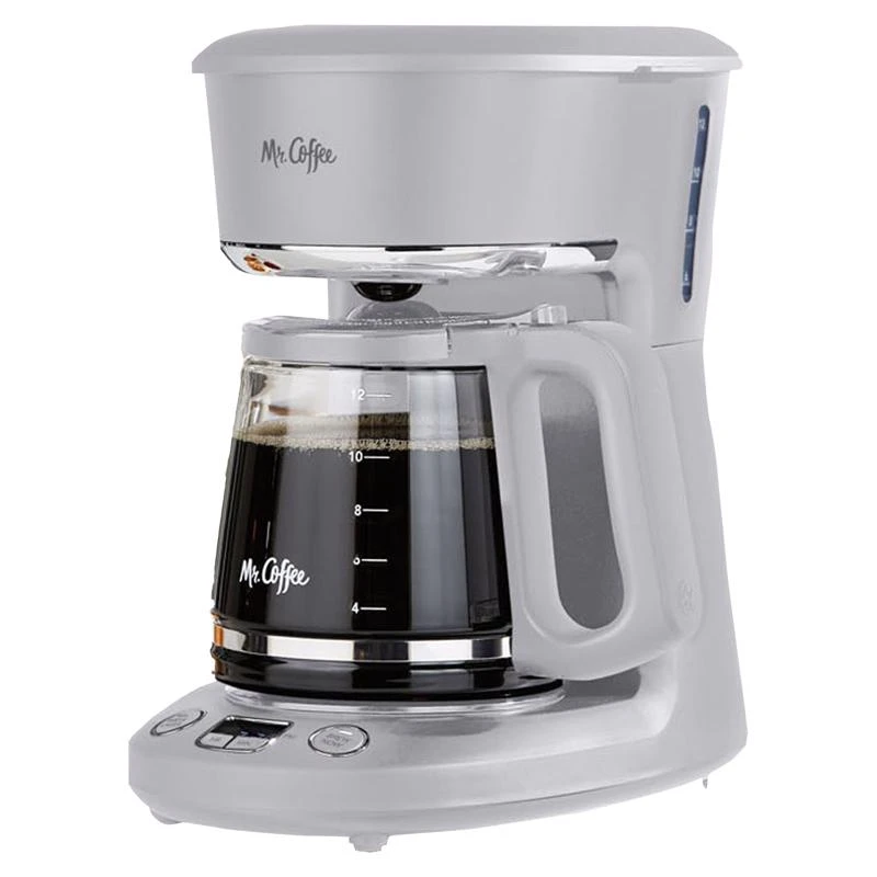12 Cup Gray Programmable Coffee Maker With Automatic Shutoff