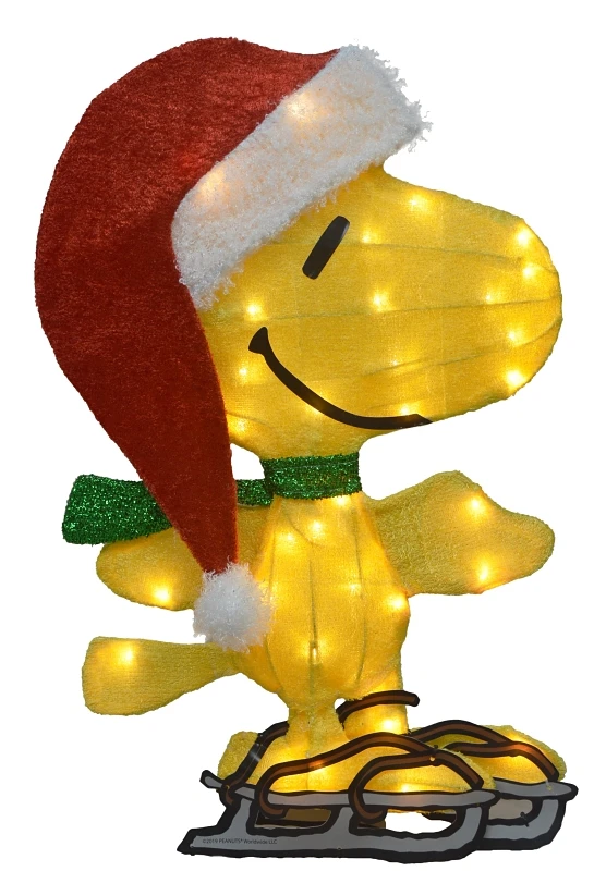 46356 Led Woodstock Skating Yard Art Decoration, 24 Inch 2d Design