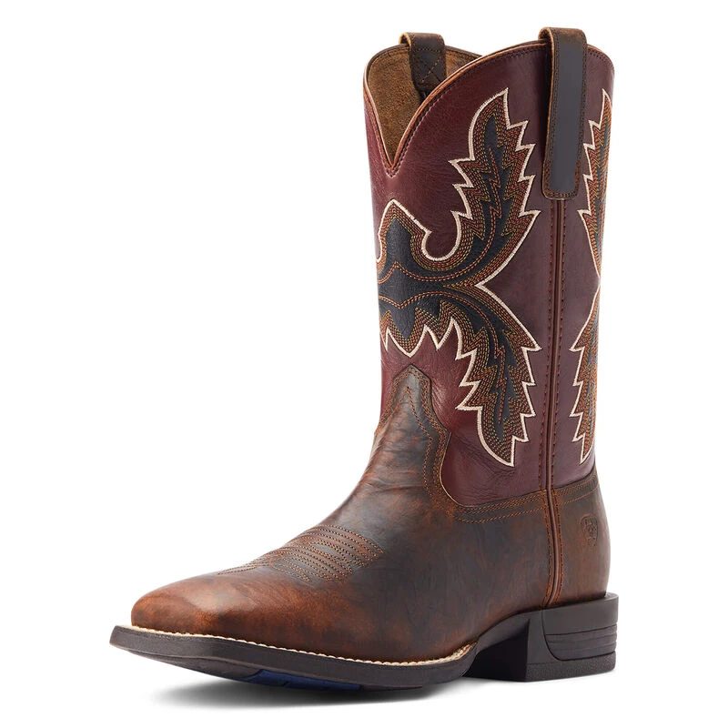 Men's Pay Window Western Boot, Bartop Brown, Size 9.5 Medium