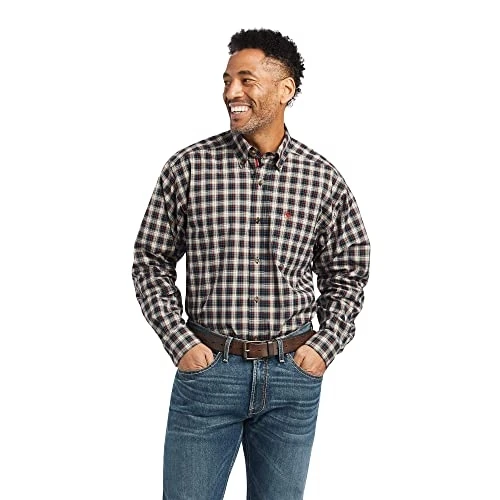 Men's Pro Series Karter Stretch Classic Fit Shirt, Samba Color, Large Size