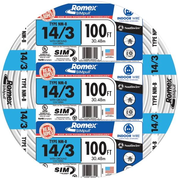 WIRE 14/3 NM-WG 100'