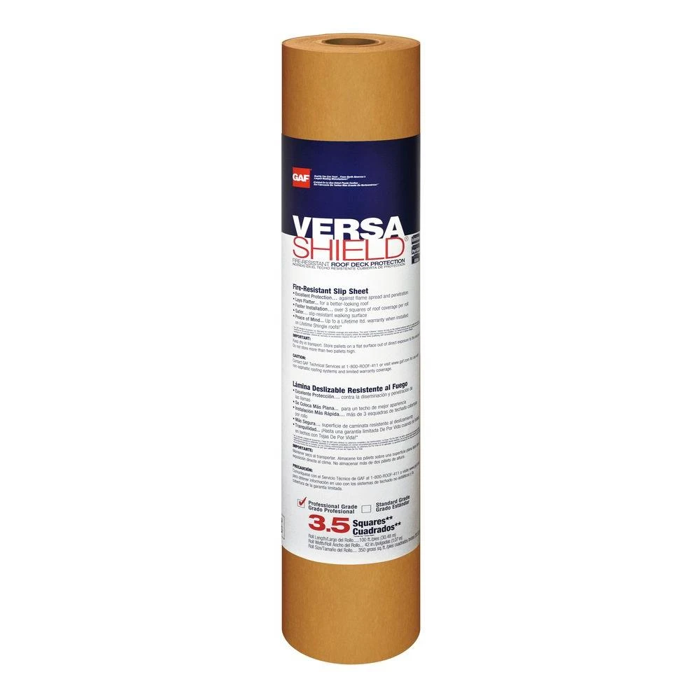 Versashield Fire-resistant Underlayment 350 Sq. Ft. Roll For Roofing And Flooring