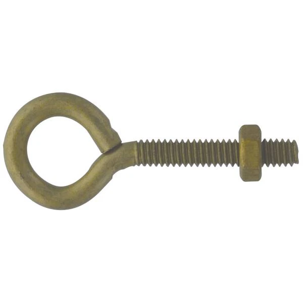 Gold 1/4-20 X 3 Inch Forged Eyebolt For Heavy-duty Applications