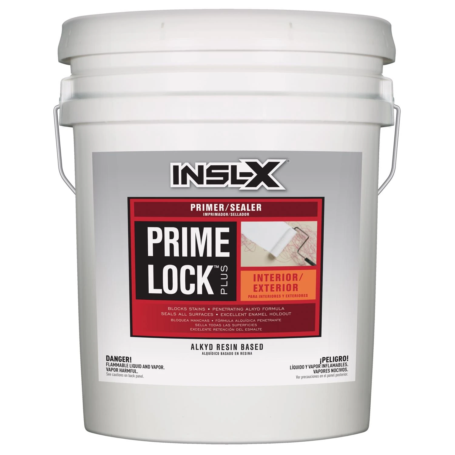 Prime Lock White Flat Oil-based Alkyd Primer And Sealer 5 Gallon
