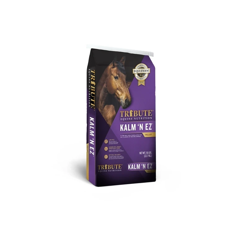 Kalm 'n Ez Feed Pellets For Horses 50 Lb. Bag - Nutrient-rich Formula