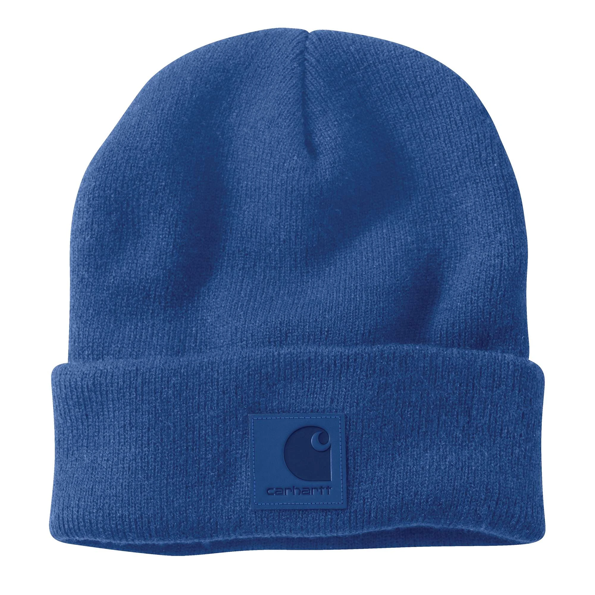 Men's Knit Beanie - 100% Acrylic, Glass Blue, Model Ah1070-m