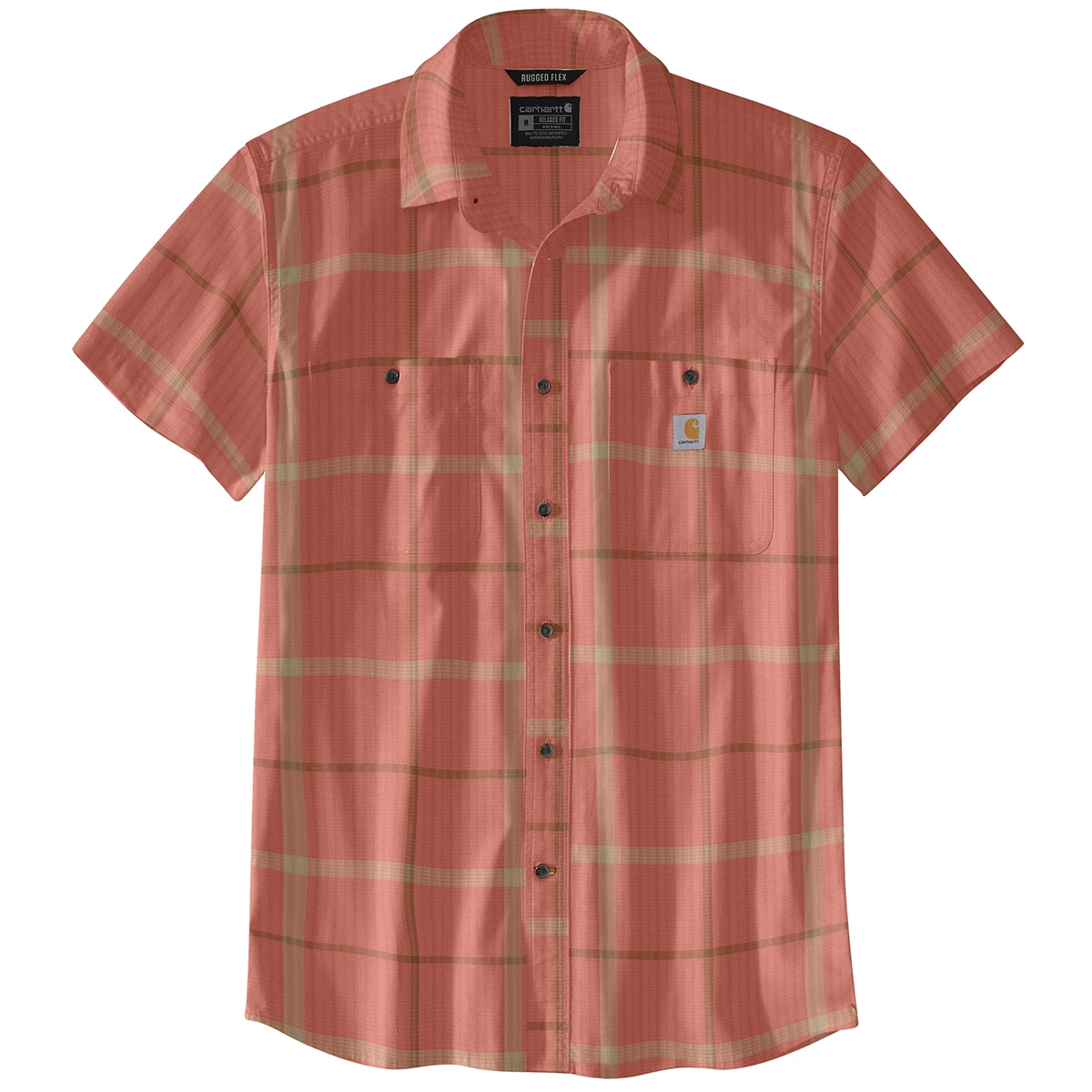 Men's Rugged Flex Relaxed Fit Lightweight Short-sleeve Shirt - Versatile Workwear
