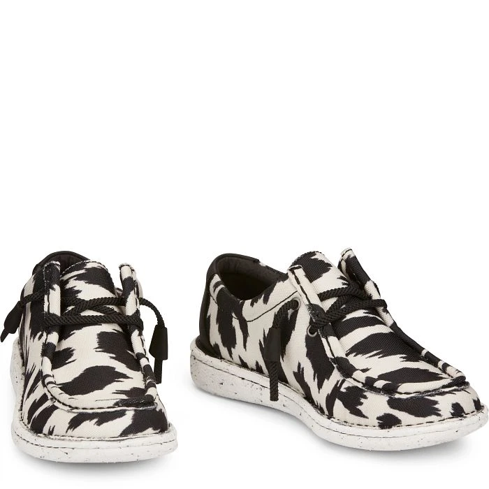 Boots Women's Hazer Print, Black/white Animal Print, Size 7 Medium