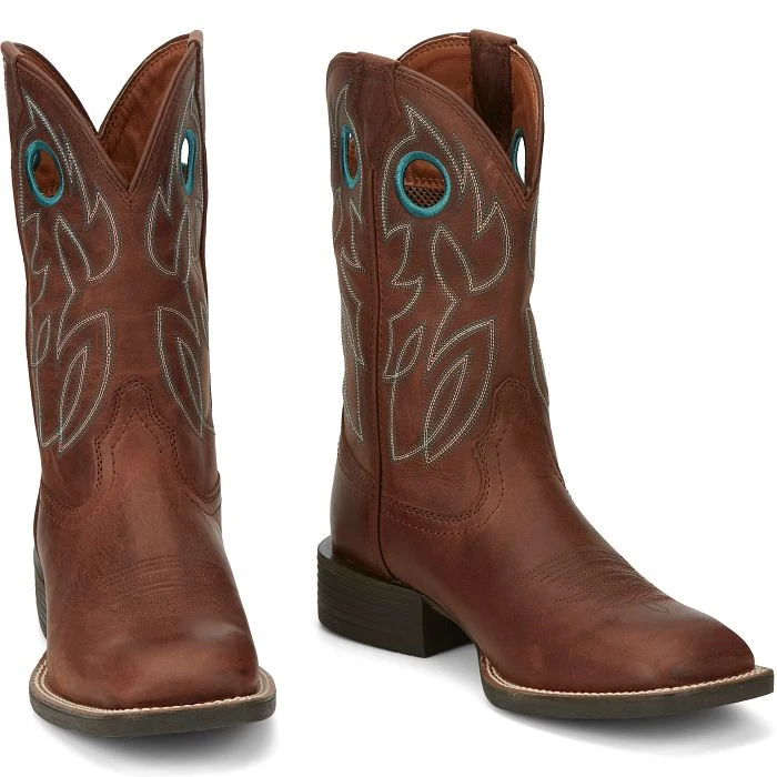 Bowline 11" Western Boot, Brandy Brown, Size 9.5 Medium