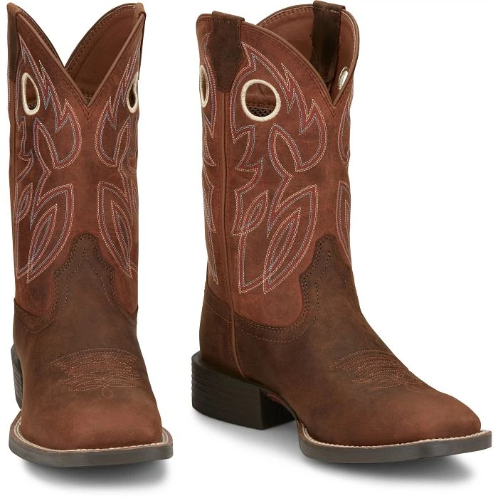 Bowline 11" Western Boot, Pecan Brown, Size 9 Medium