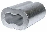 3/16 Inch Aluminum Cable Ferrule 50 Pack Model 52338