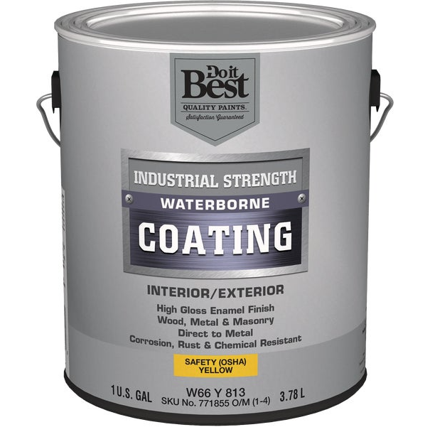 Gallon Waterborne Industrial Enamel Interior/exterior Gloss Osha Safety Yellow Paint