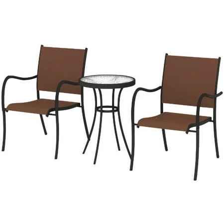Del Mar 3-piece Chat Set With Cushions And Coffee Table