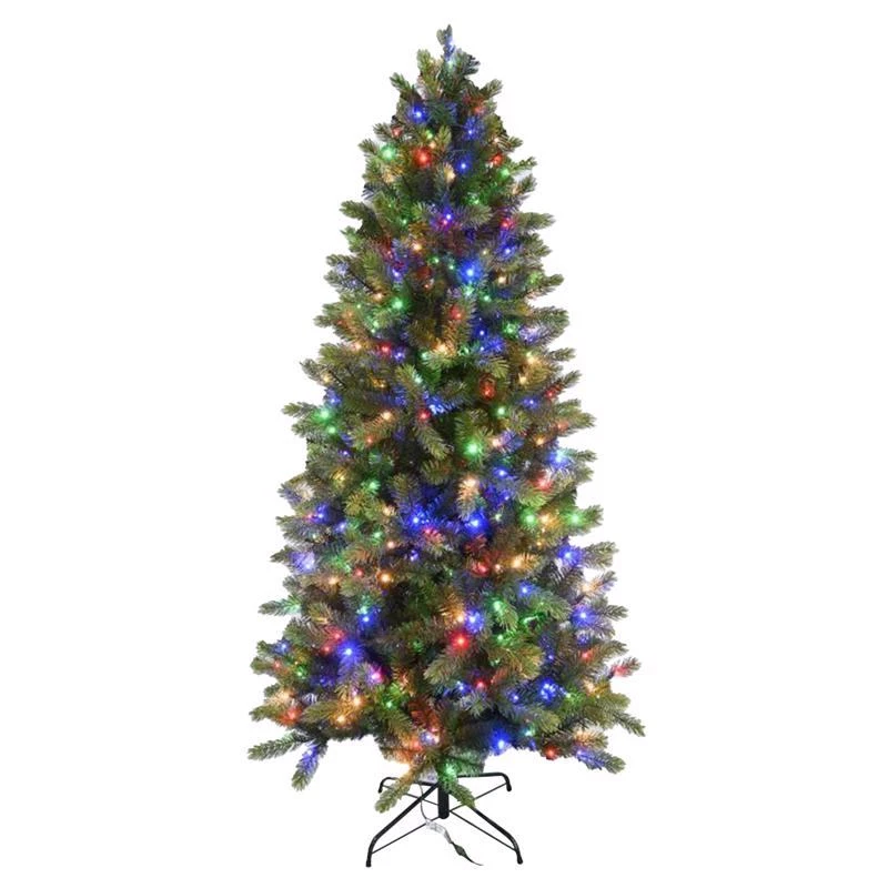 7 Ft. Full Led Color Changing Christmas Tree With 450 Mini Lights