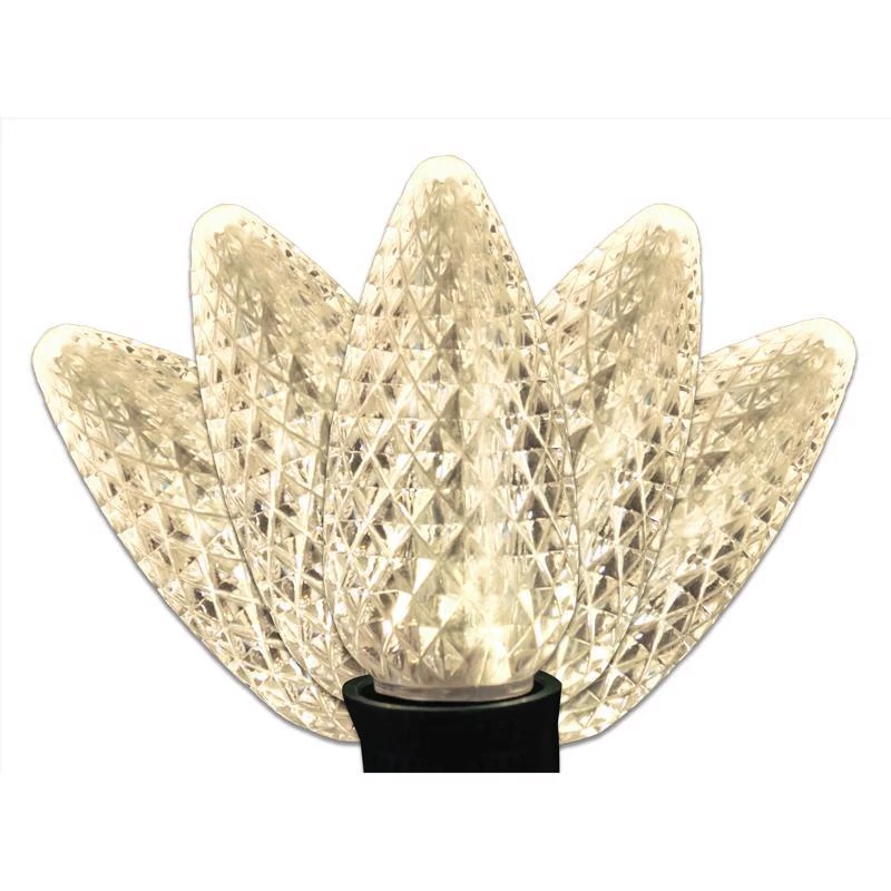 Platinum Led C9 Warm White String Christmas Lights 25 Ft. 25 Bulbs