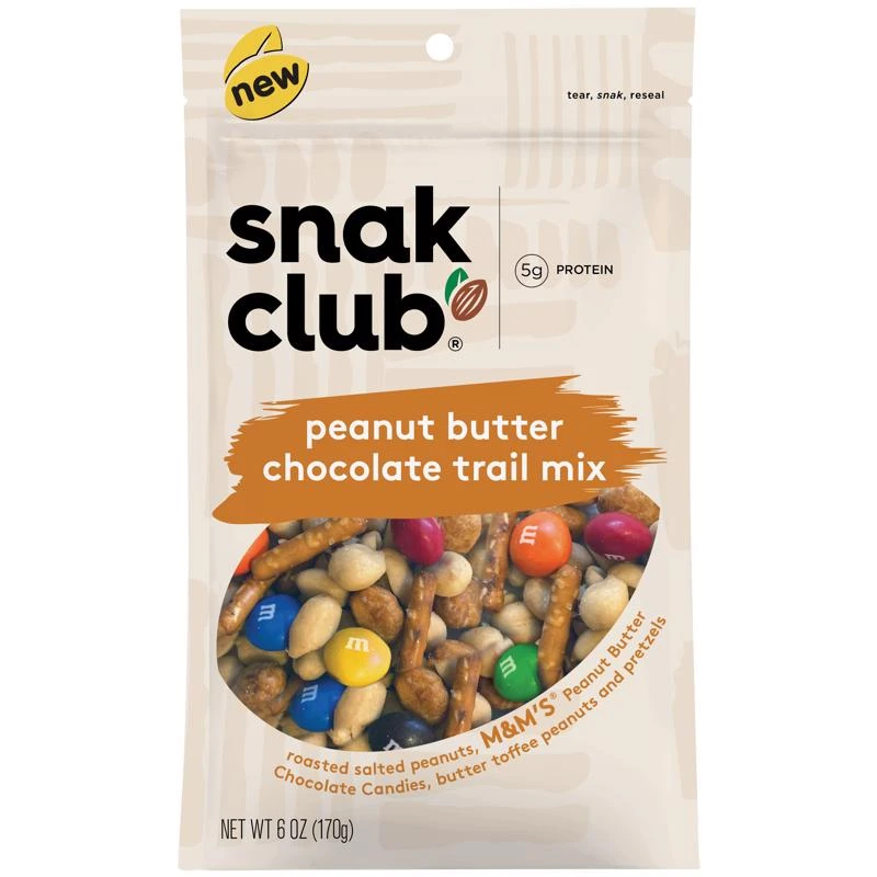 Peanut Butter Chocolate Trail Mix 6 Ounce Bagged Snack