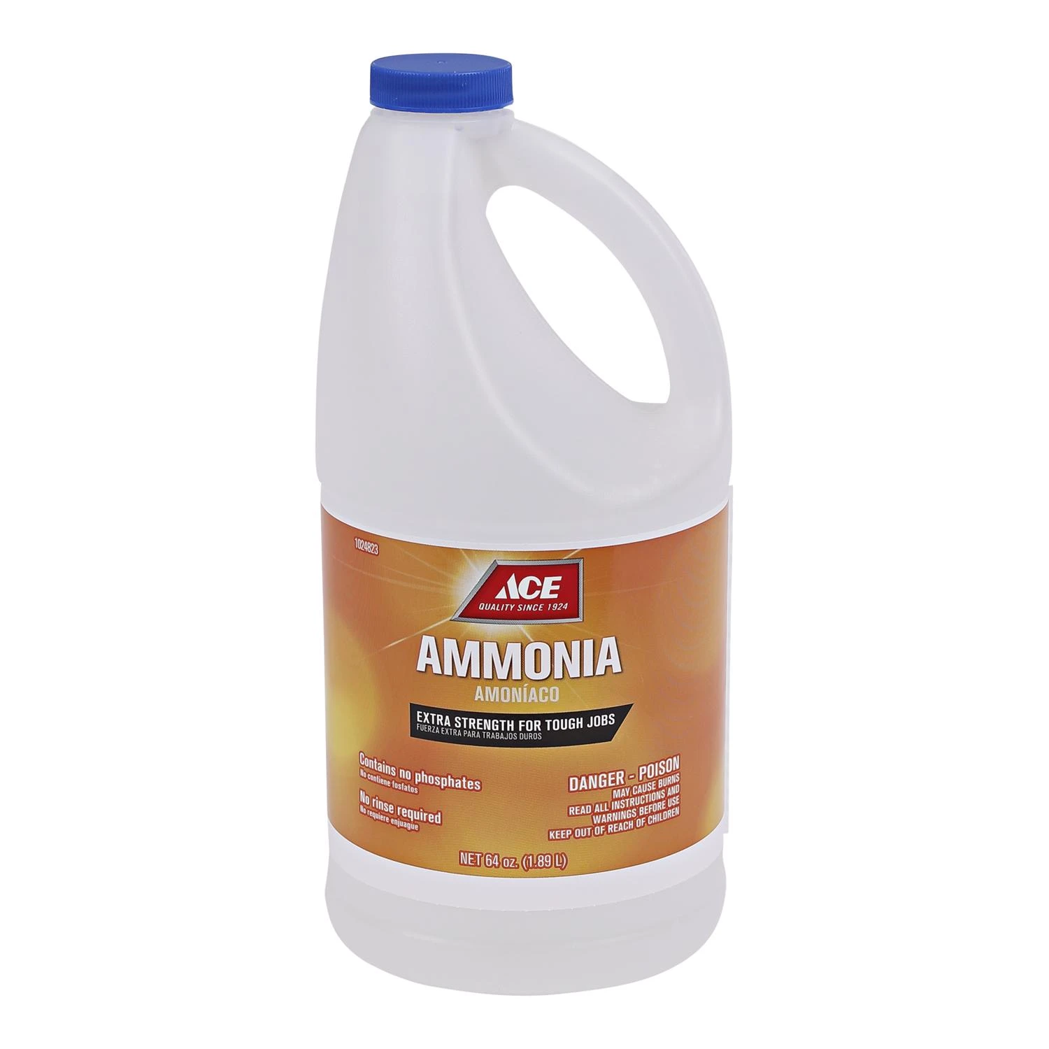 Regular Scent Ammonia Liquid Cleaner 64 Ounce For Tough Cleaning Jobs