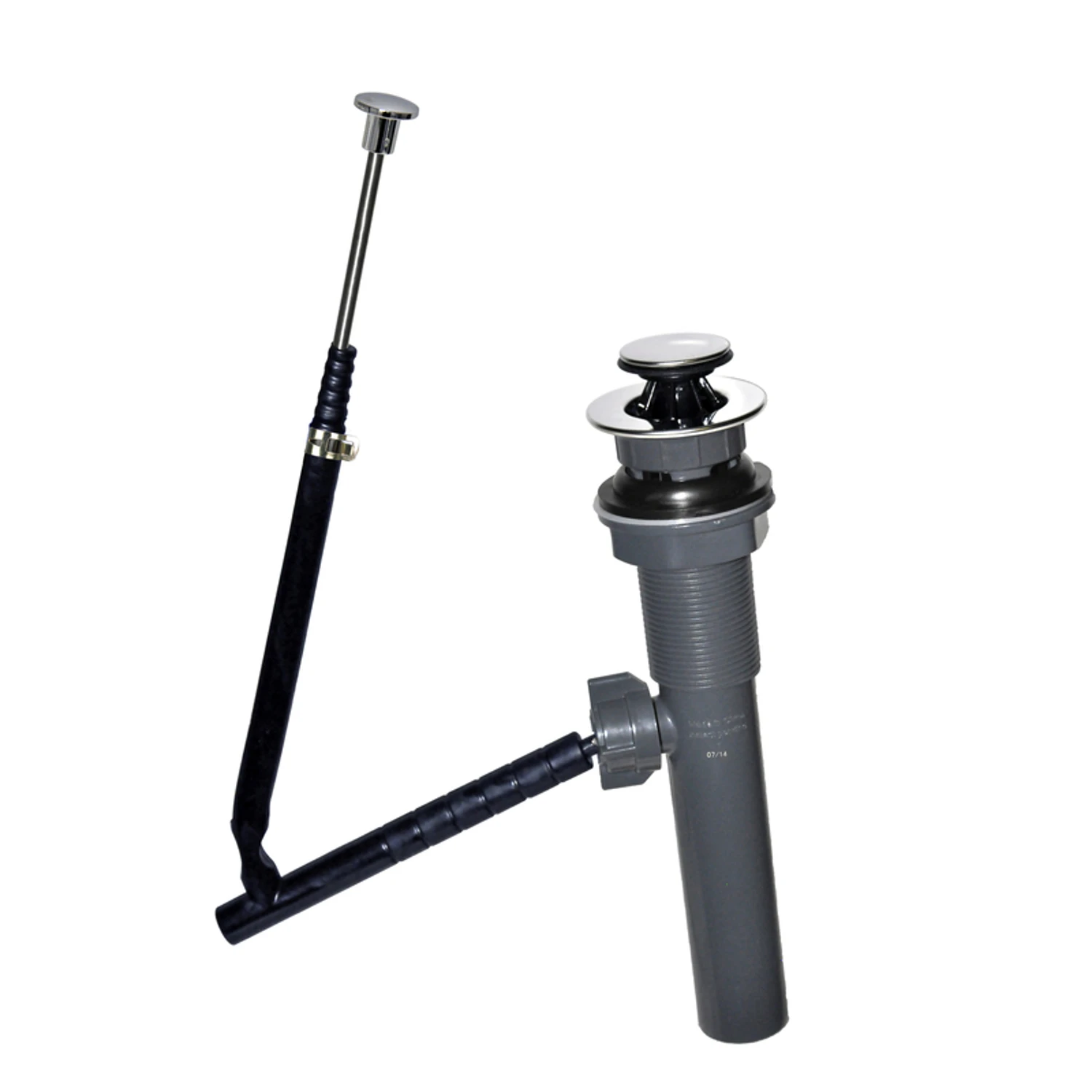 1-1/4 In. D Chrome Plastic Pop-up Lavatory Drain Assembly With Ez Connect