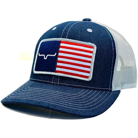 Adult Unisex American Denim Trucker Cap - American-demi Model