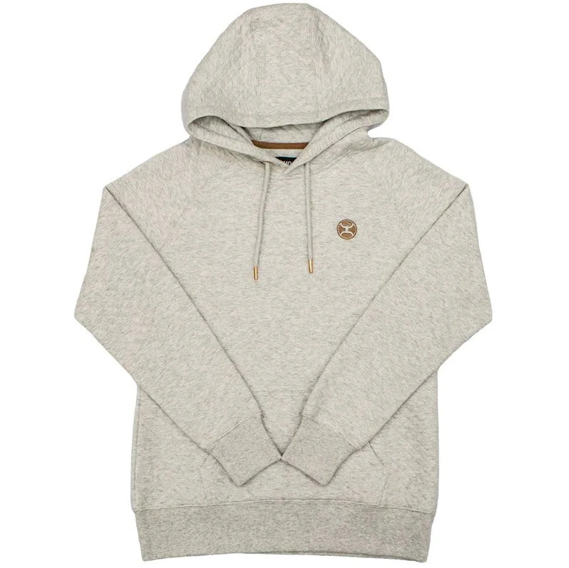 Mogul White Quilted Pattern Hoody, Large Size With Hidden Phone Pocket