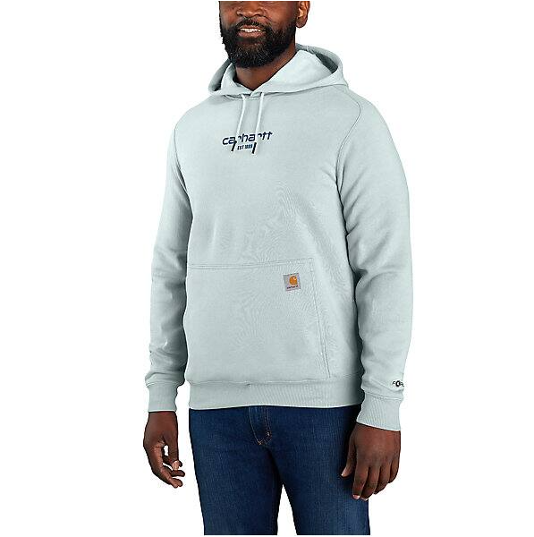 Force Relaxed Fit Lightweight Logo Graphic Sweatshirt, Dew Drop Color, Medium