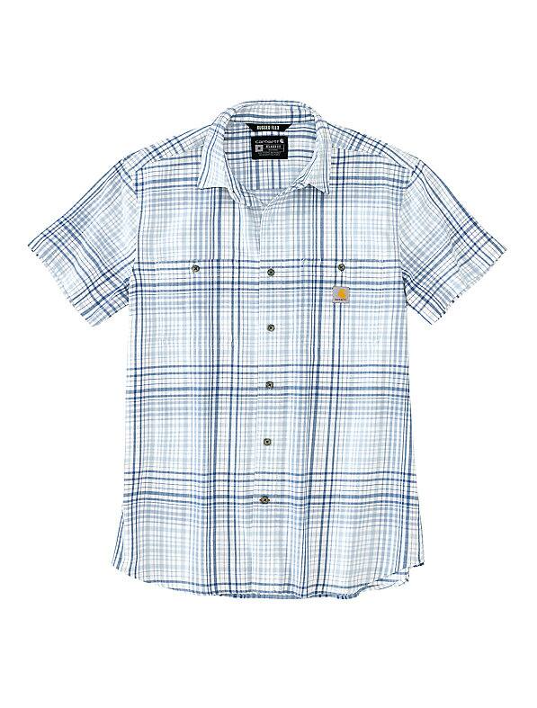 Rugged Flex Relaxed Fit Lightweight Short-sleeve Shirt, Fog Blue, Large