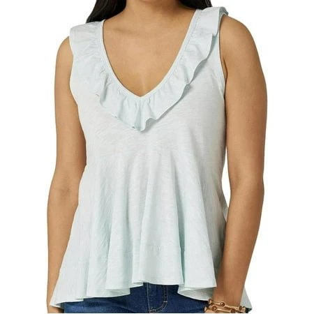 Women's Essential Knit Top, Model 112327183, Size Xl, Blue