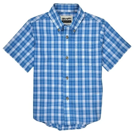 Boys Riata Short Sleeve Shirt Model 112326420 Size Xl Multi Color
