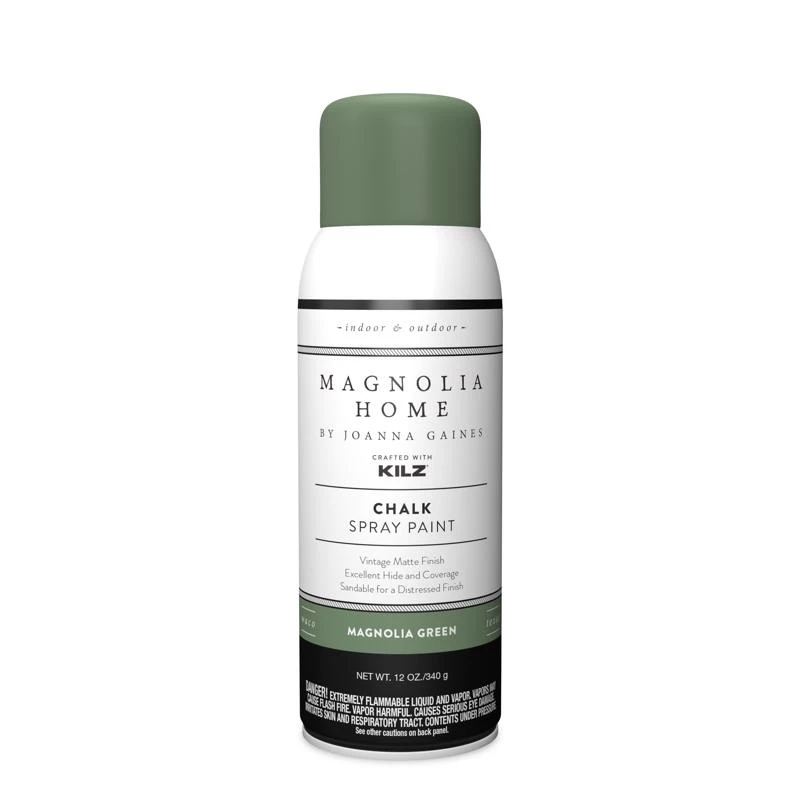 Magnolia Home By Joanna Gaines Kilz Matte Magnolia Green Sprayable Chalk Paint 12 Oz