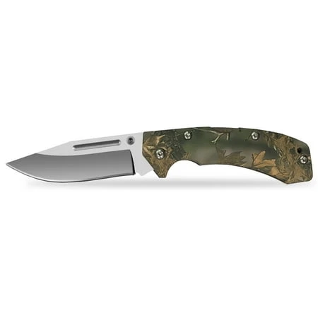 Accusharp Folding Knife - Camo Design With Durable Blade And Ergonomic Handle
