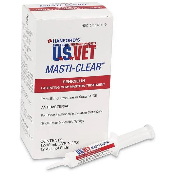Us Vet Masti Clear Mastitis Penicillin For Livestock Care
