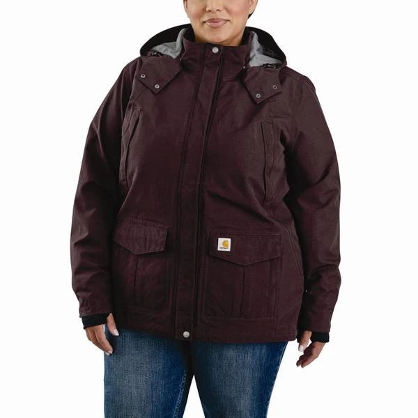 Women's Plus Size Shoreline Waterproof Jacket With Adjustable Hood