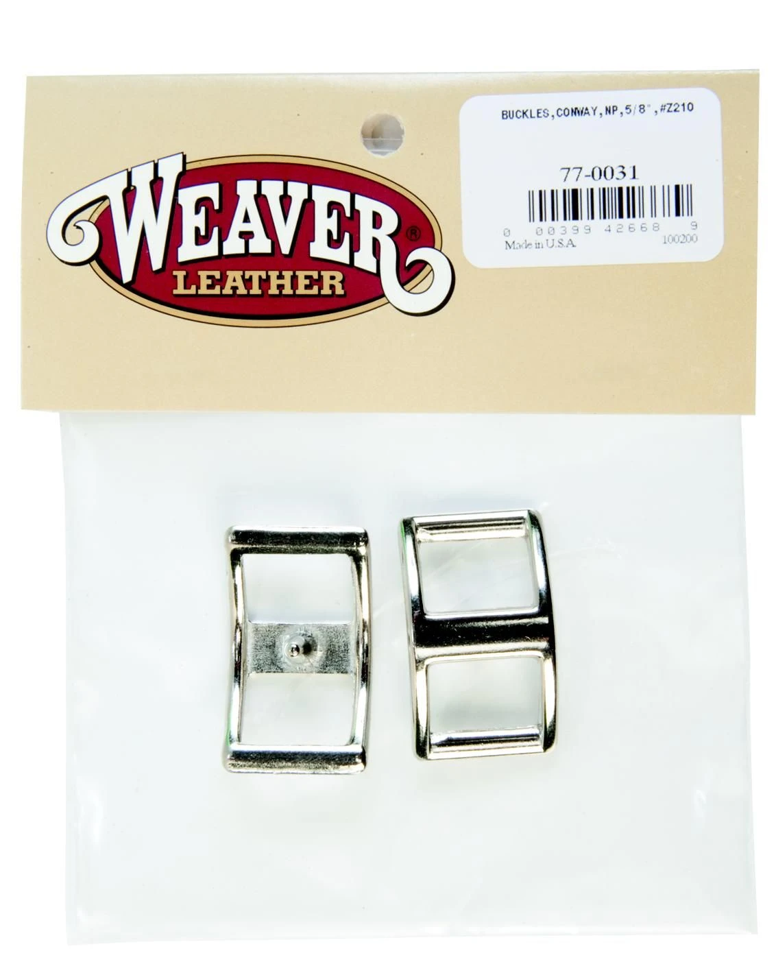 2PK BUCKLE CONWAY 5/8"