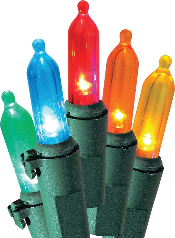 V40832-49 Led Christmas Light Set, 50-lamp, Multi-color, 120 V, 2.4 W