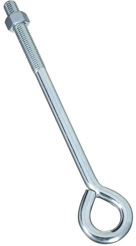 5/8 Inch X 12 Inch Zinc Eye Bolt With Nut - National Hardware N347-690