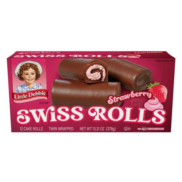 LD STRAWBRRY SWISS ROLLS 13.31OZ