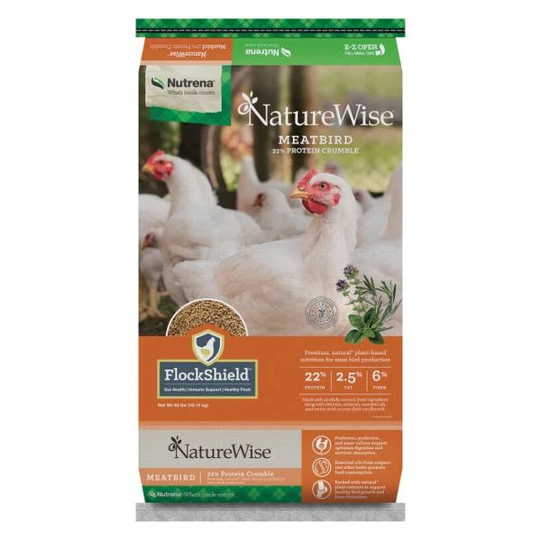 Naturewise Meatbird 22% Crumbles Chicken Feed - High Protein Nutrition