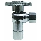 Quarter Turn Angle Stop Valve 1/2 Inch Compression Fitting