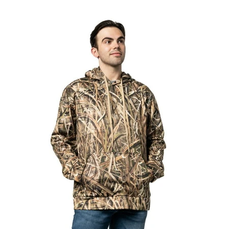 Mossy Oak Camo Performance Fleece Hoodie Shadow Grass Blades