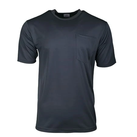 Comfort Short Sleeve Pocket T-shirt In Charcoal - Versatile And Stylish