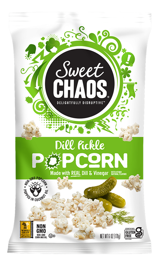 Dill Pickle Popcorn 6 Ounce Bagged Snack